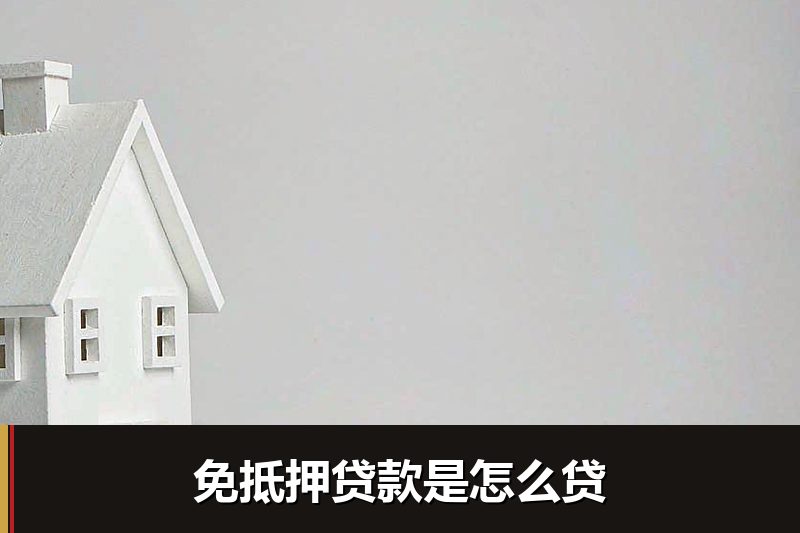 免抵押贷款是怎么贷