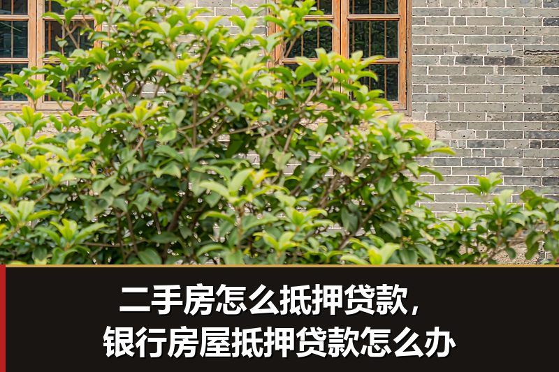 二手房怎么抵押贷款，银行房屋抵押贷款怎么办