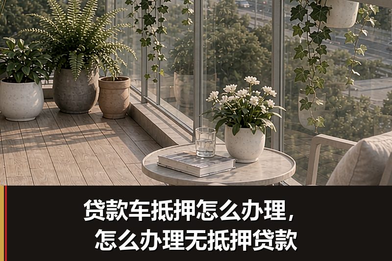 贷款车抵押怎么办理，怎么办理无抵押贷款