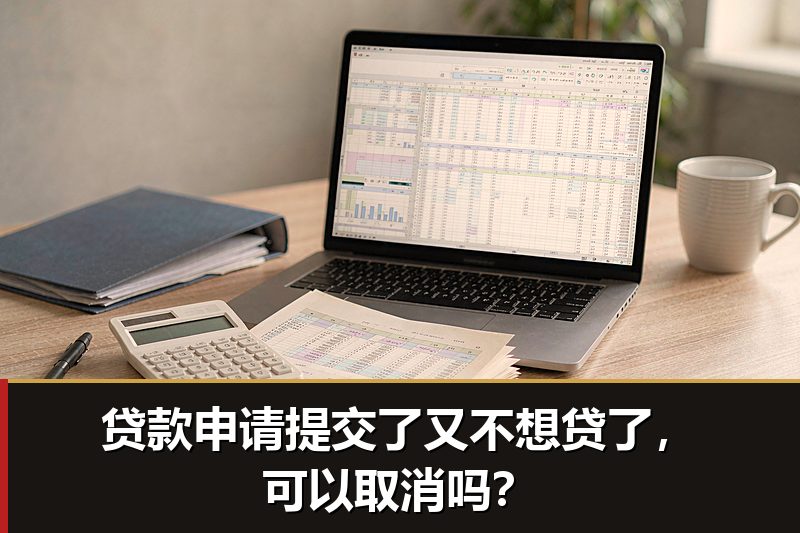 贷款申请提交了又不想贷了，可以取消吗？