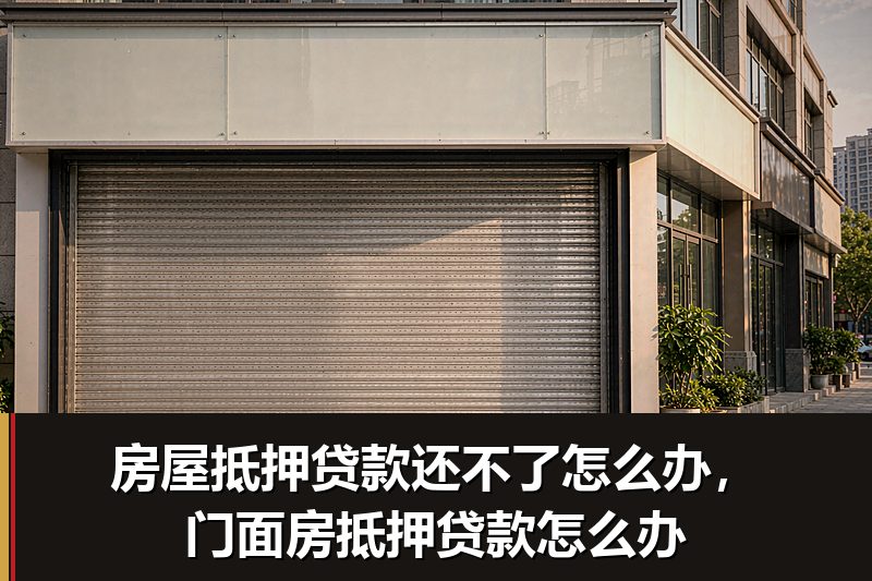 房屋抵押贷款还不了怎么办，门面房抵押贷款怎么办