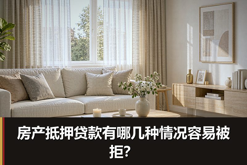 房产抵押贷款有哪几种情况容易被拒？