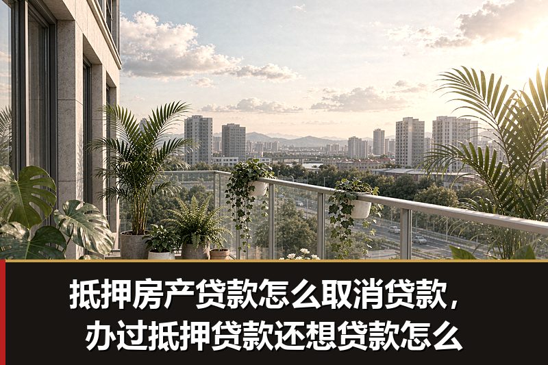 抵押房产贷款怎么取消贷款，办过抵押贷款还想贷款怎么