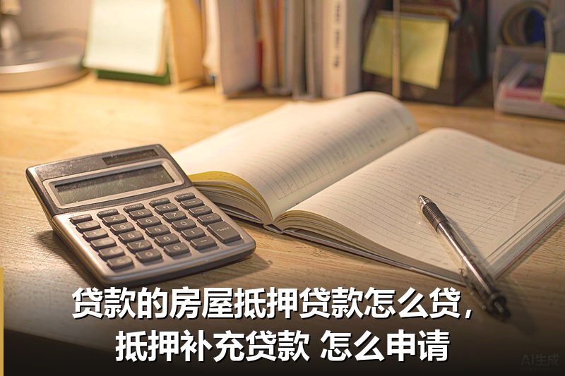 贷款的房屋抵押贷款怎么贷，抵押补充贷款 怎么申请