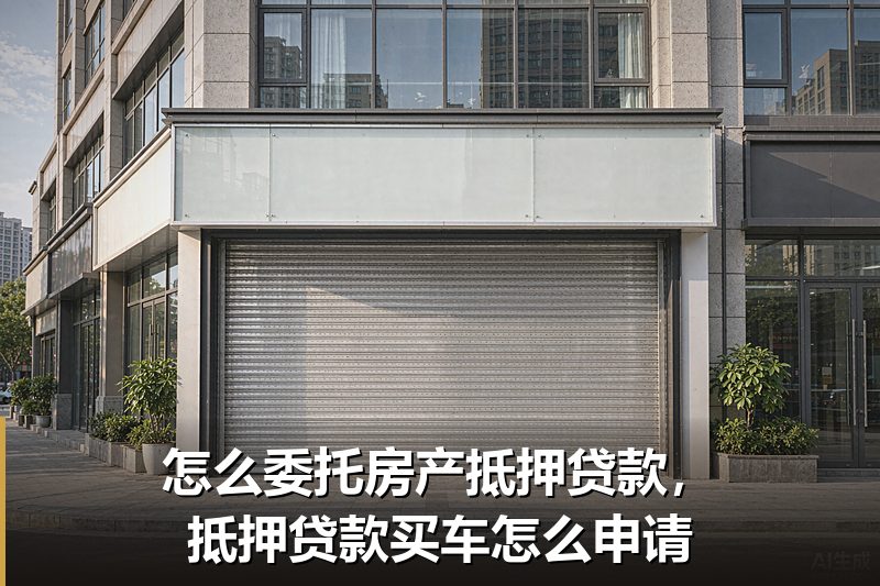 怎么委托房产抵押贷款，抵押贷款买车怎么申请