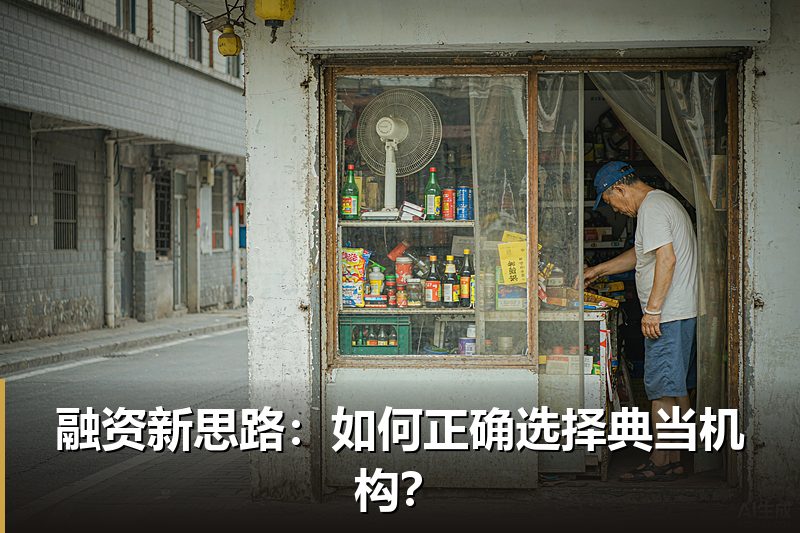 融资新思路：如何正确选择典当机构？