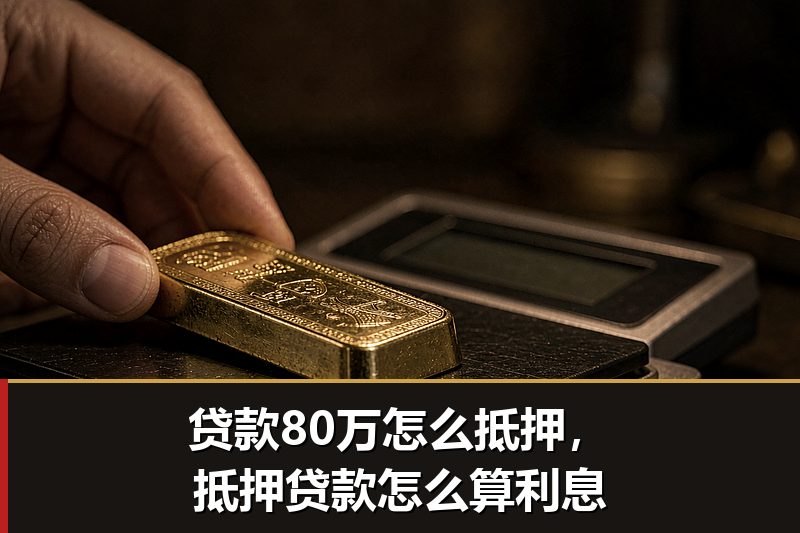 贷款80万怎么抵押，抵押贷款怎么算利息