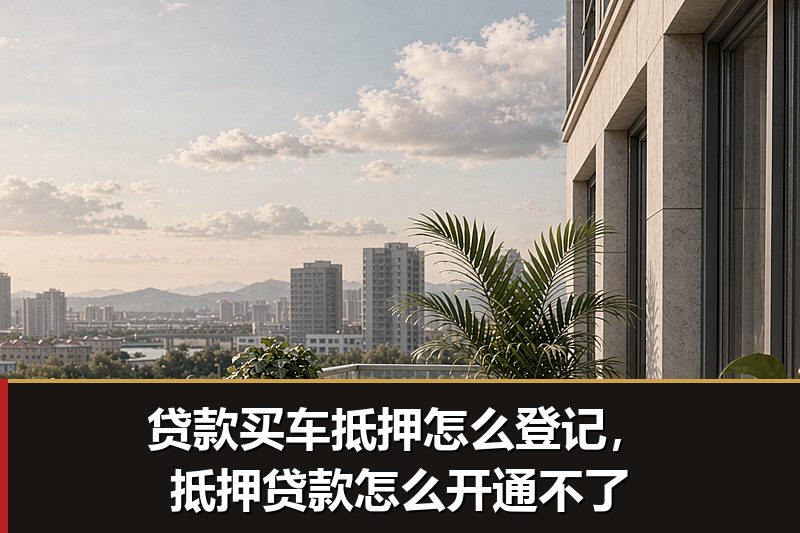 贷款买车抵押怎么登记，抵押贷款怎么开通不了
