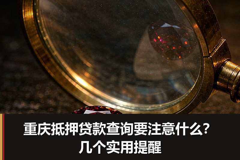 重庆抵押贷款查询要注意什么?几个实用提醒 重庆抵押贷款查询要注意什么?几个实用提醒