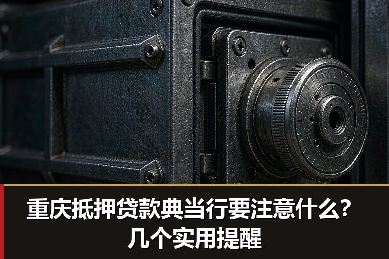 重庆抵押贷款典当行要注意什么？几个实用提醒