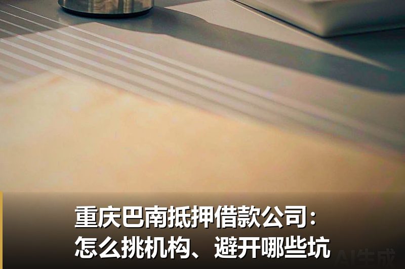 重庆巴南抵押借款公司:怎么挑机构、避开哪些坑 重庆巴南抵押借款公司:怎么挑机构、避开哪些坑