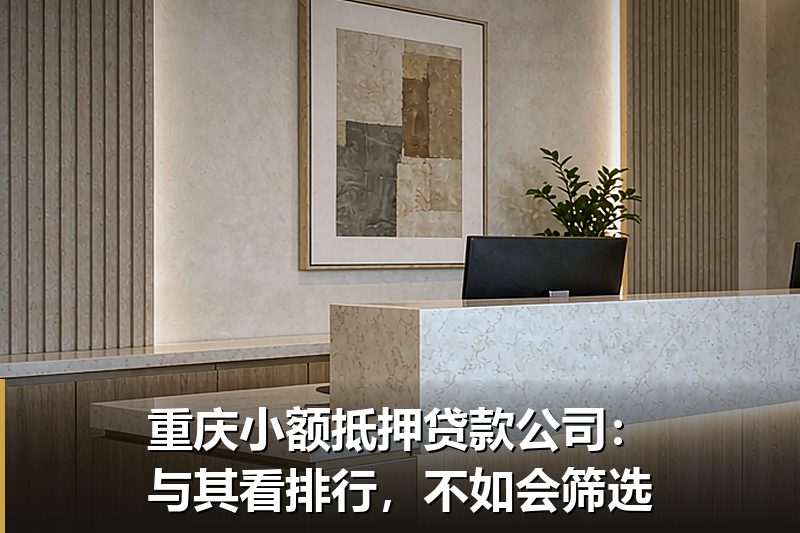 重庆小额抵押贷款公司：与其看排行，不如会筛选